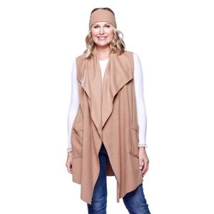 Women’s Open Front Fleece Vest- OS❤️